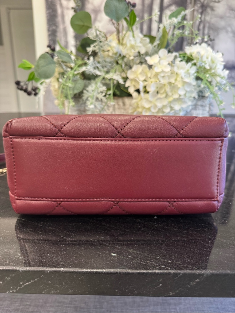 ♥️Kate Spade Emerson Place Jenia Small Quilted Leather Shoulder Bag Cherrywood - Picture 7 of 15